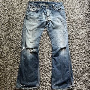 Vintage Diesel Distressed Bootcut Jeans